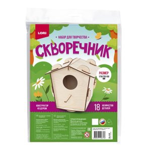 Конструктор из дерева Скворечник Домик скворца Фн-049 