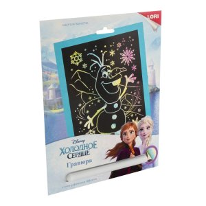 Гравюра с эф голографик Disney бол Олаф Грд-115 