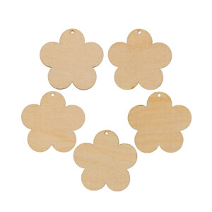 Заготовки для декорирования Mr. Carving Набор подвесок фанера 6.5 x 5 см Цветочки ВД-666