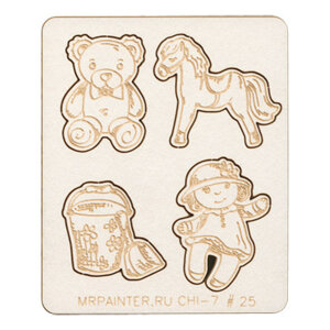 Чипборд 7см х 8.5см Для дочурки Mr.Painter CHI-7