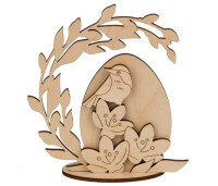 Заготовки для декорирования Mr. Carving  Яйцо пасхальное на подставке фанера 12х10 ВД-861