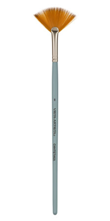 Кисть Синтетика  №08 веерная короткая ручка 50235-08 