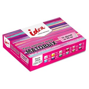 Набор матовых акриловых красок 12цв 20мл idea IMAS-12