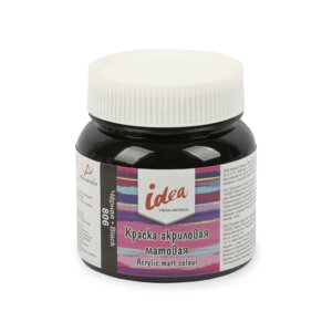 Краска акриловая 220мл 806 idea Черная декор матовая IMA-220  