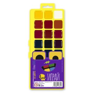 Акварель 24цв Лео Играй б/к LPW-0124