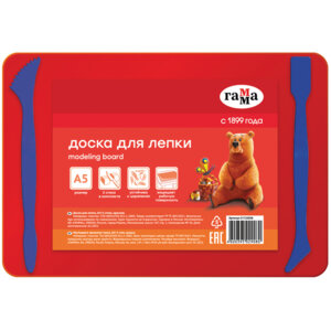 Доска для лепки А5+ 2 стека Красный пласт 21122026