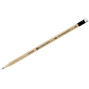 Карандаш графитный HB с ластиком заточ ТМ ВКФ Инженер 1-1240 