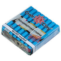 Полимерная глина 52г голубая флуоресцентный Craft&Clay CCH 1302  