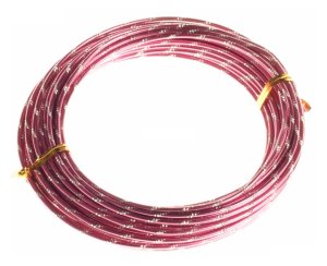 Проволока для плетения 2мм 10м + 0,5м №05 Фуксия алюминий AWC-2