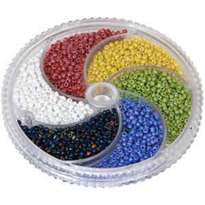 Набор бисера для рукоделия №4 Zlatka мат крашен бензиновый асс SBR