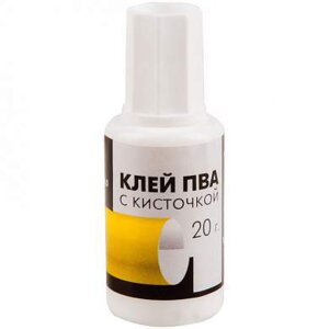 Клей ПВА с кисточкой 20г 330005
