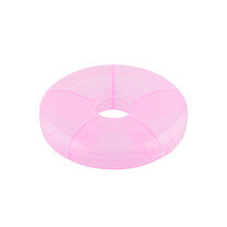 Контейнер 12x12x5см розовый прозр пласт T-37