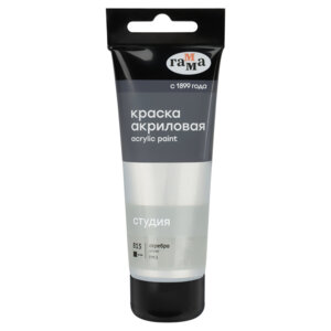 Краска акриловая художественная Студия 75мл пластик туба серебро