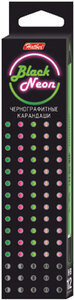 Карандаш ч/г HB Blасk neon BHn_12170