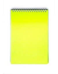 Блокнот 80л А5 DIAMOND Неон Желтый Спираль пласт 80Б5B1гр_02037