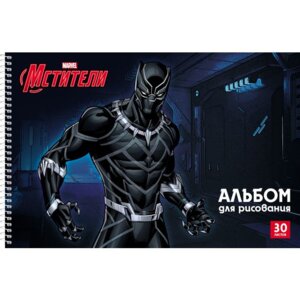 Альбом 30л Мстители MARVEL Спираль 30А4Всп