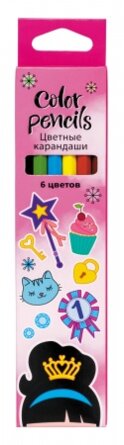 Карандаши  6цв ECO Мечты принцессы CS_066815