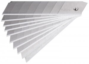 Лезвия для канцеляр ножей 18мм 10шт в пласт боксе 330302