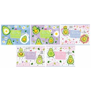 Альбом 16л Веселые Авокадики 16А4В