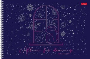 Альбом 40л 3D фольга 4 диз Спираль 40А4лофВсп