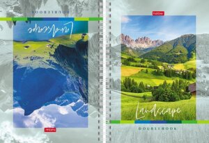 Тетрадь 80л А5 Клетка Перевертыш Горные долины Спираль 80Т5дтВ1гр_29774