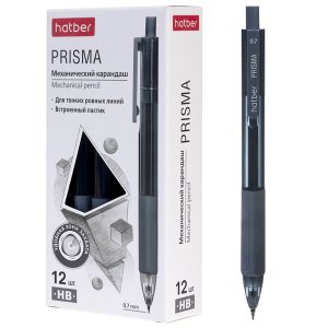 Карандаш механический 0,7мм с ластиком Prisma 12шт MP_085001