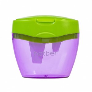 Точилка TRIO Пластик Цветная с контейнером с 3-мя отв BS_078238