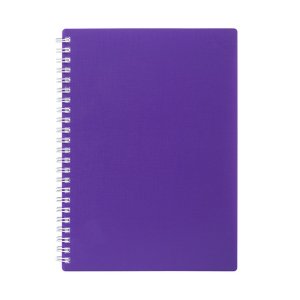 Тетрадь  80л А5 Клетка ЕВРО Пластик CANVAS Фиолетовая Спираль 80Т5В1гр_05320