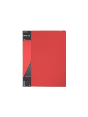 Папка А4 40 файлов Пластик STANDARD Красная 40AV4_00115