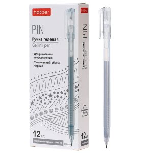 Ручка гелевая 0,5мм Pin Серебро трехгран GP_086980