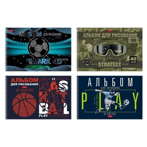 Альбом 40л 3D лак В движении Спираль 40А4лолВсп