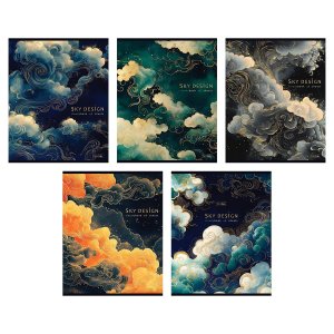 Тетрадь  48л Клетка мат ламин 3D фольга Sky design 48Т5лофВ1