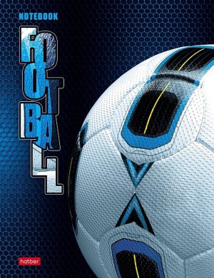 Бизнес блокнот 80л А5 Клетка 167х216мм 5-цв мат ламин фольга 3D лак Играй в футбол 80ББ5лолВ1_16960