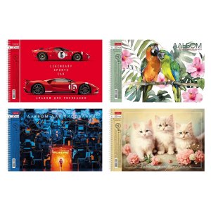 Альбом 40л Ассорти Выпуск №3 Спираль 40А4Всп