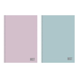 Тетрадь 80л А4 Клетка MIST SOFT-TOUCH на гребне 2 диз 80Т4лВ1гр
