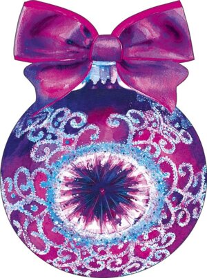 0262.086 Открытка Фиолетовое украшение