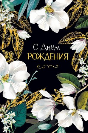 0164.546 Открытка С Днем Рождения жен