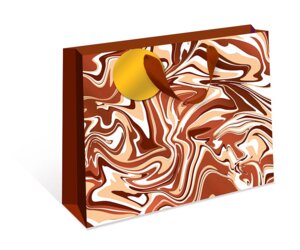 0594.764 Бумажный пакет Коричневый с дизайном