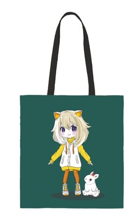 0432.204 Сумка текстильная премиум Девочка с кроликом