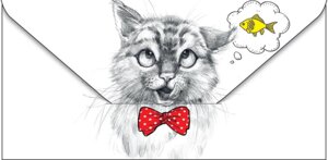 0316.292 Конверт Кот