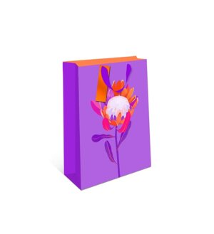 0595.937 Бумажный пакет Цветок на фиолетовом