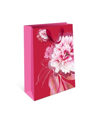 0598.901 Бумажный пакет Гвоздика на красном