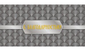 0318.253 Конверт С благодарностью