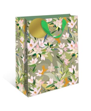 0716.085 Бумажный пакет Цветы