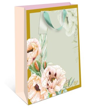 0595.989 Бумажный пакет премиум Нежные цветы