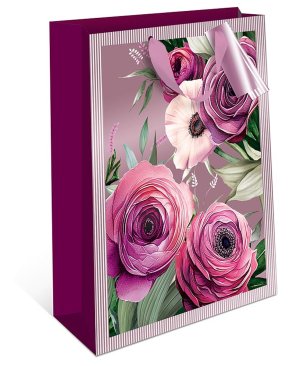 0595.999 Бумажный пакет премиум Лютики