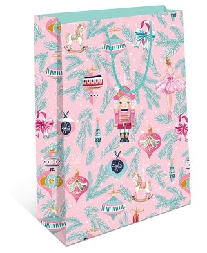0193.182 Бумажный пакет Новогодние игрушки