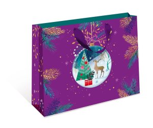 1322.739 Бумажный пакет стандарт плюс Новогодний шарик