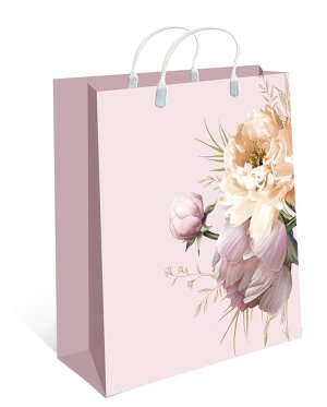 0428.412 Пакет пластиковый Цветы на розовом