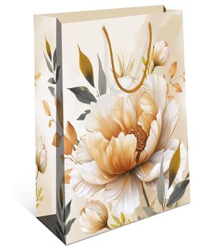 0195.333 Бумажный пакет Белый пион